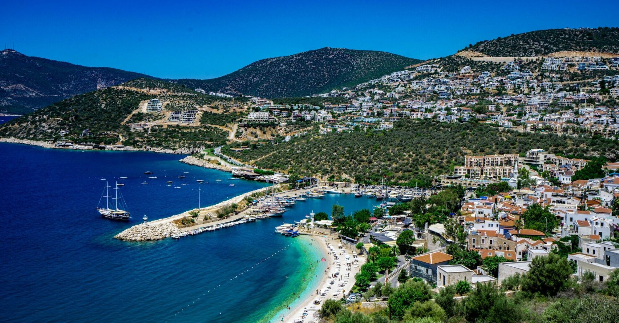 Coastal view of Antalya on the Turkish Riviera