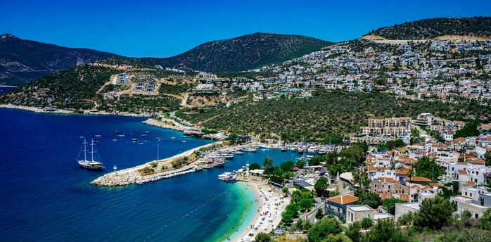 Coastal view of Antalya on the Turkish Riviera