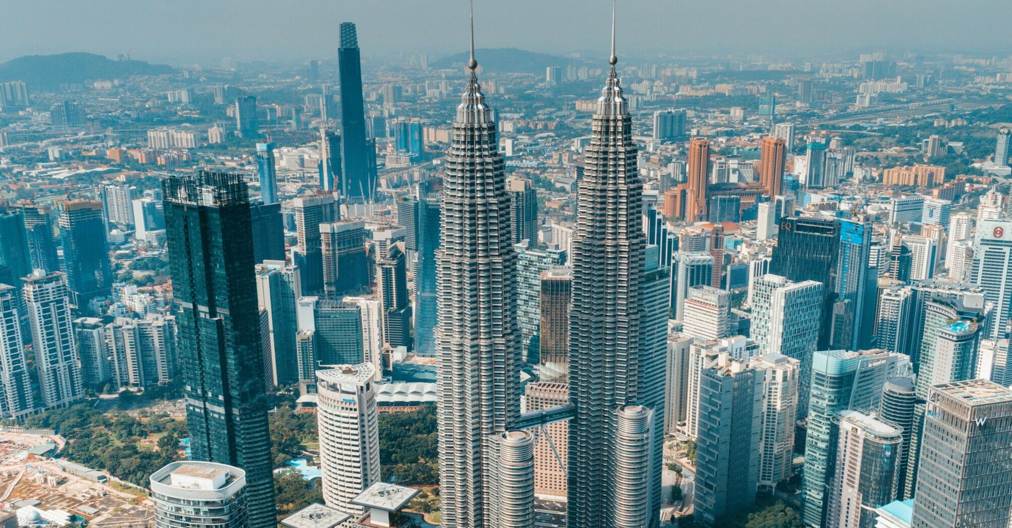 Kuala Lumpur skyline with Petronas Towers