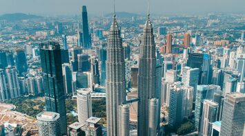 Kuala Lumpur skyline with Petronas Towers