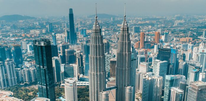 Kuala Lumpur skyline with Petronas Towers