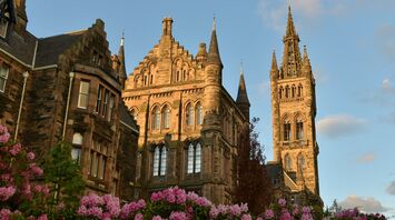 Historic buildings and gardens in central Glasgow