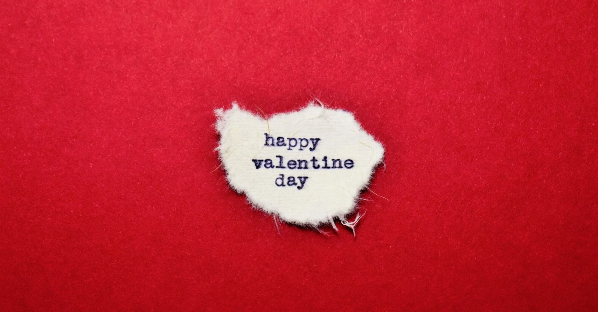 Happy Valentine’s Day message on red background