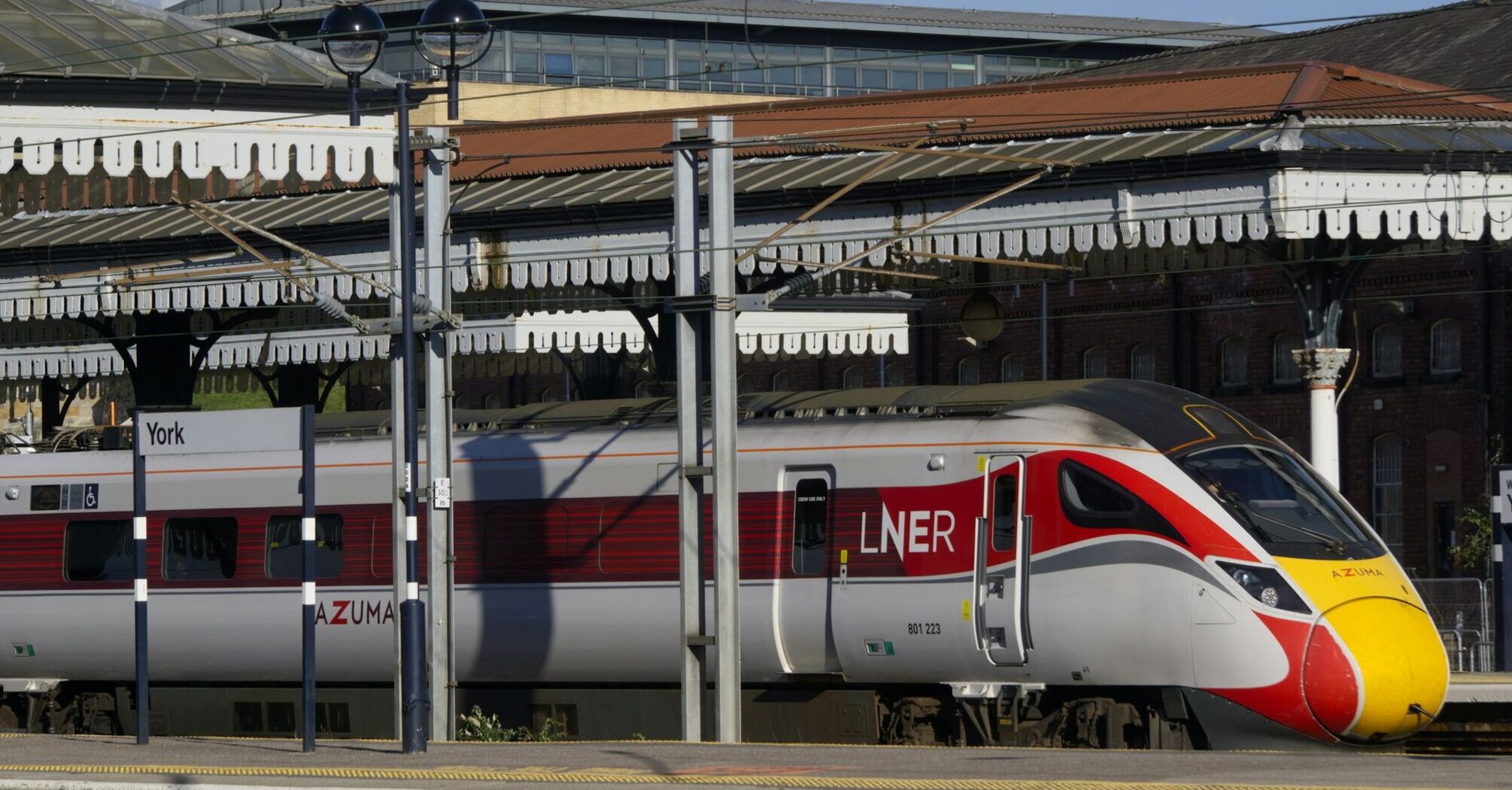  LNER Azuma train at York station