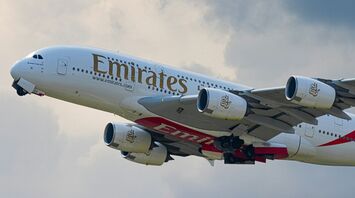 Emirates aircraft operating long-haul routes