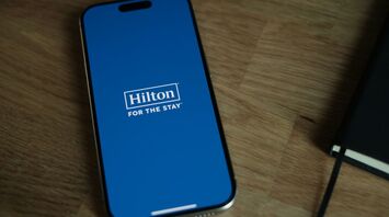 Hilton mobile app displayed on smartphone screen