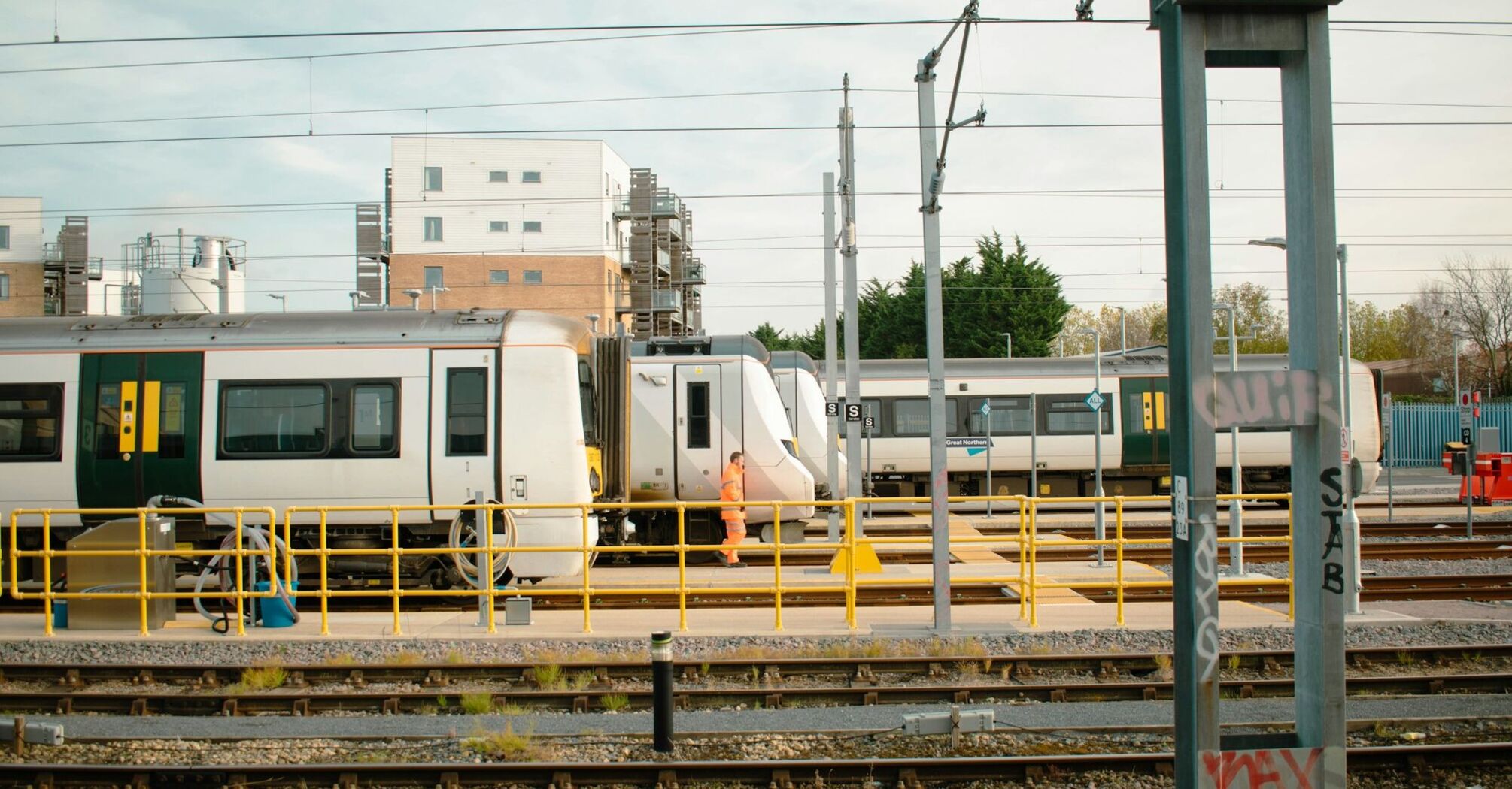 Rail maintenance work on the West Coast Main Line