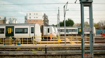 Rail maintenance work on the West Coast Main Line