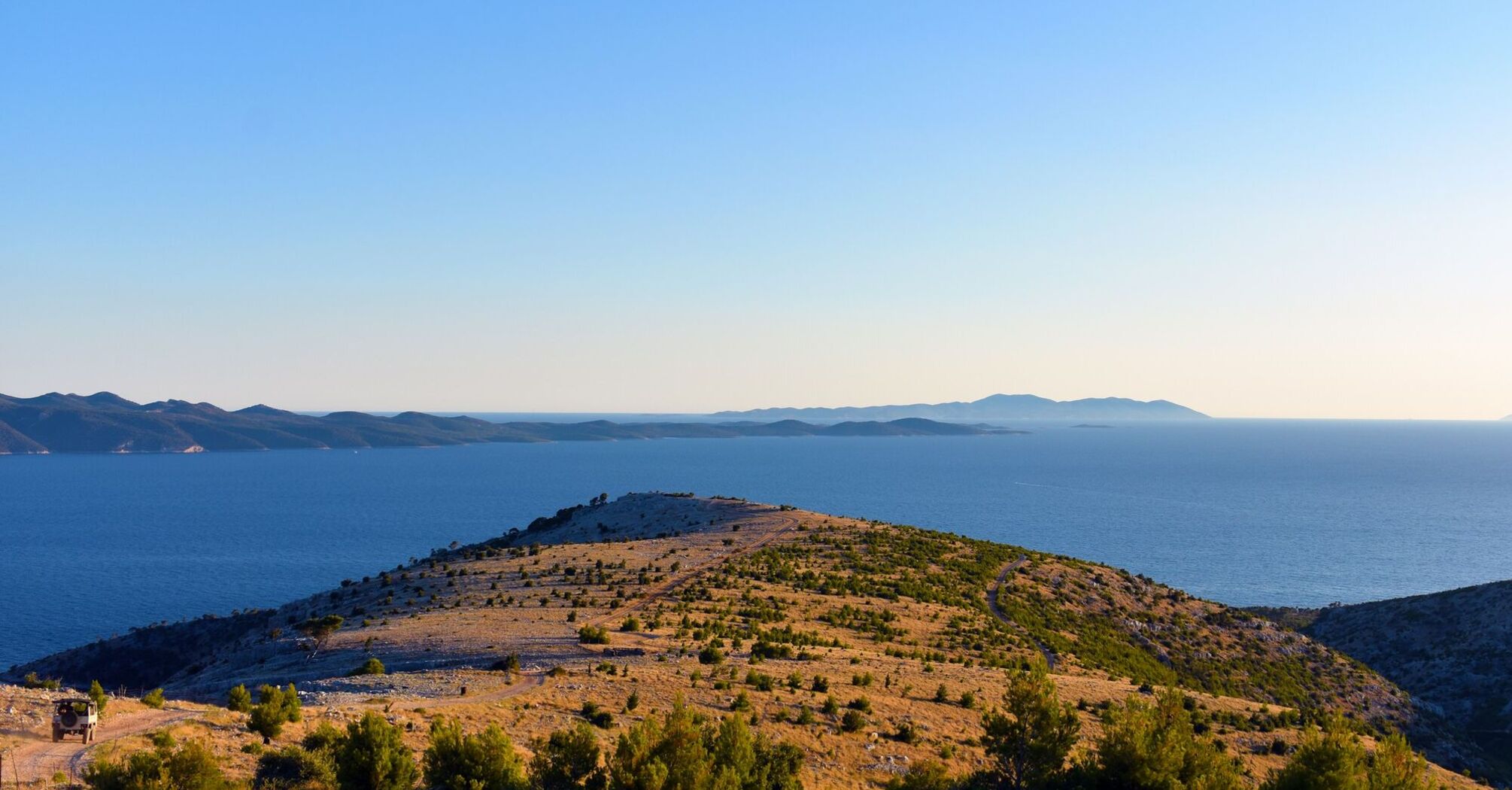 Landscape view of Brač island coastline in Croatia