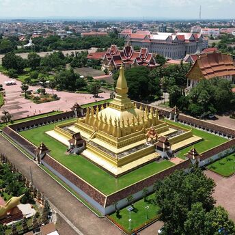 Pha That Luang temple complex in Vientiane
