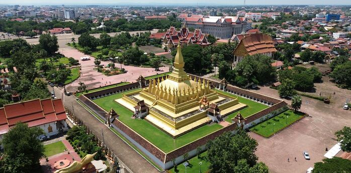 Pha That Luang temple complex in Vientiane