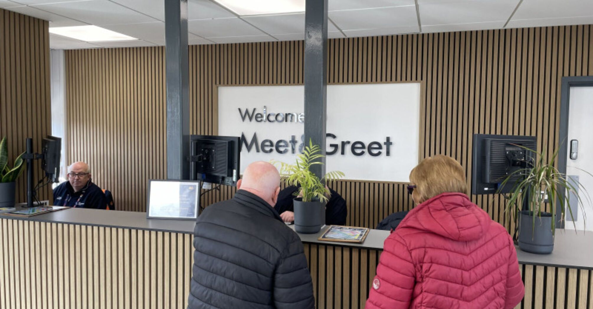Meet & Greet reception desk at East Midlands Airport