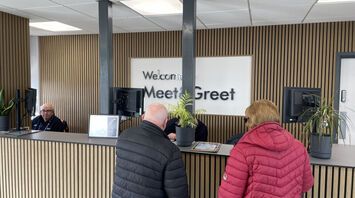 Meet & Greet reception desk at East Midlands Airport