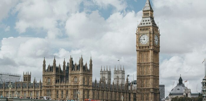 London Westminster Bridge and Big Ben skyline