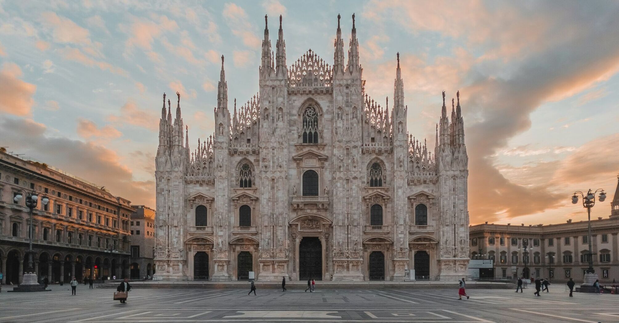 Milan Cathedral at sunset