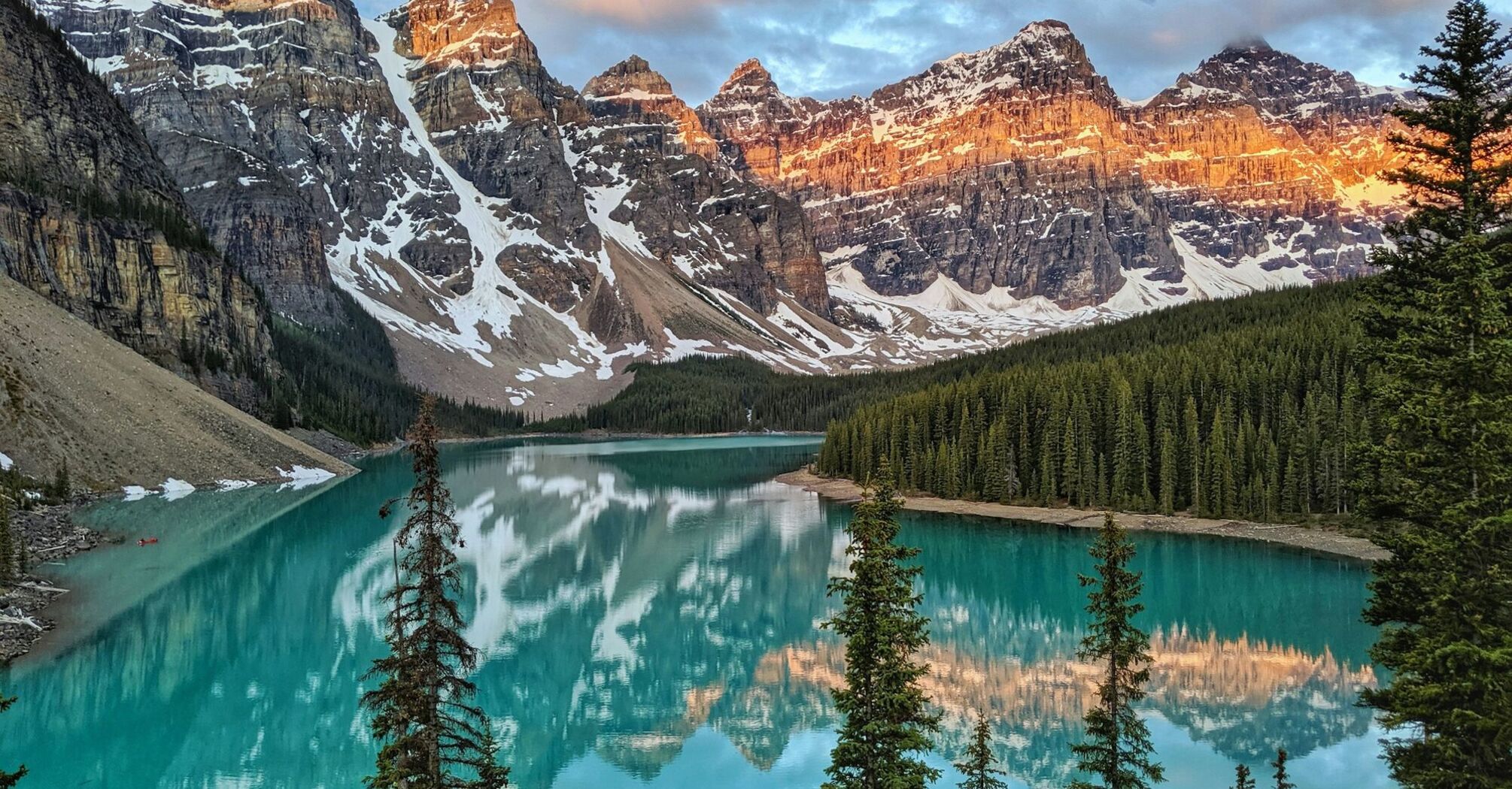 Mountain lake in Banff National Park