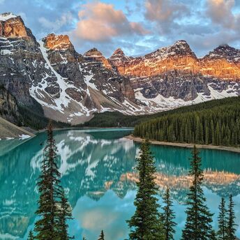 Mountain lake in Banff National Park