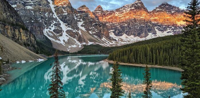 Mountain lake in Banff National Park