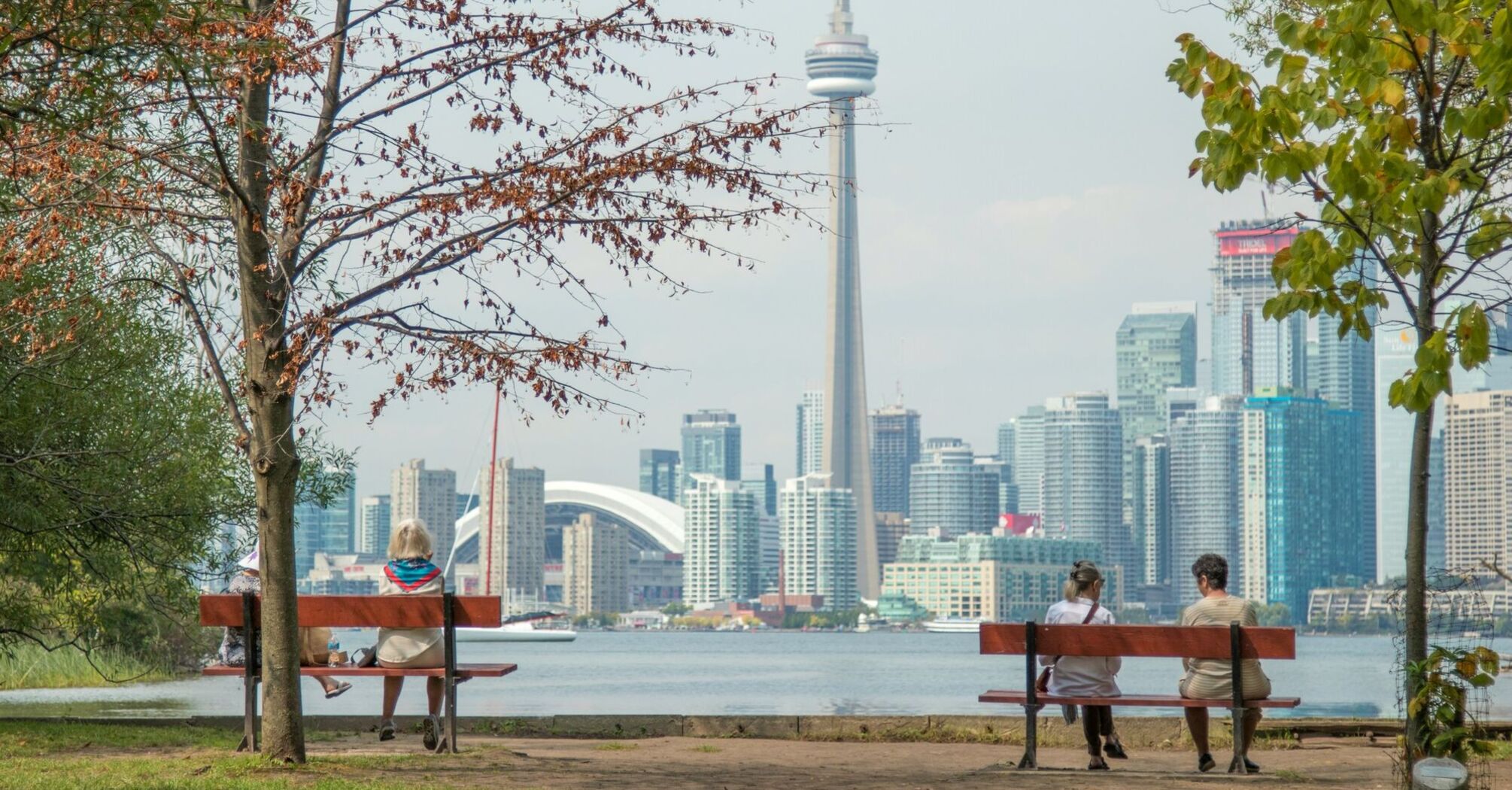 Toronto skyline seen across the waterfront