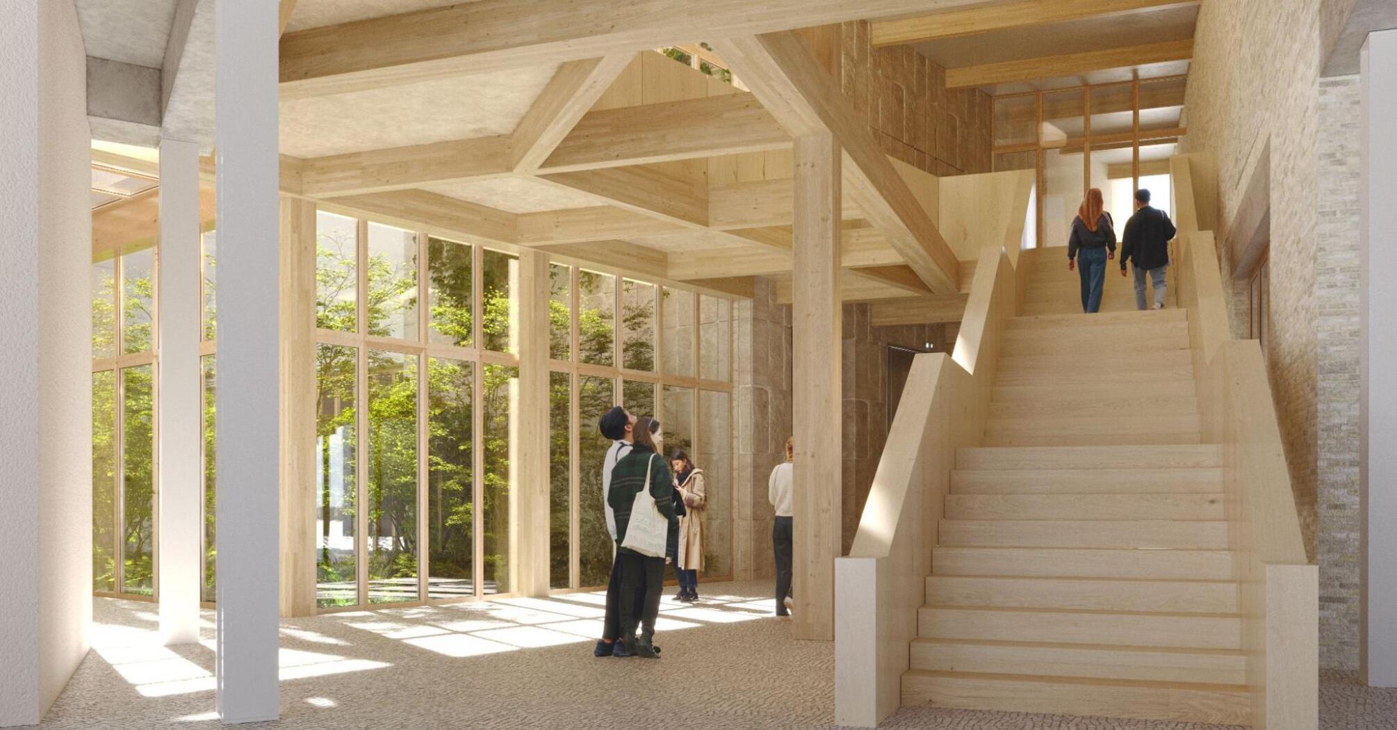 Architectural render of the planned Fashion Museum Bath interior