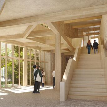 Architectural render of the planned Fashion Museum Bath interior