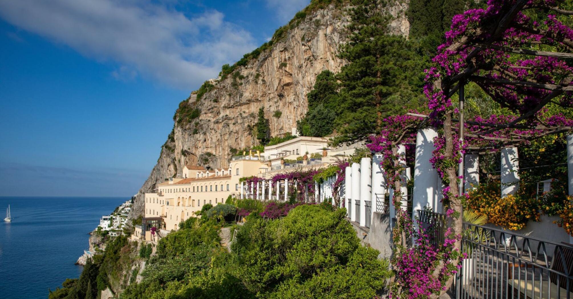 Monk’s Walk at Anantara Convento di Amalfi Grand Hotel with sea and cliff views