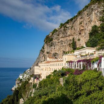 Monk’s Walk at Anantara Convento di Amalfi Grand Hotel with sea and cliff views