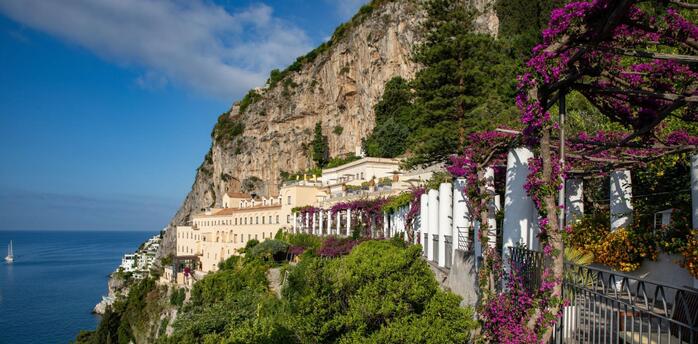 Monk’s Walk at Anantara Convento di Amalfi Grand Hotel with sea and cliff views