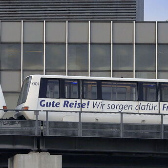 Sky Line people mover train at Frankfurt Airport