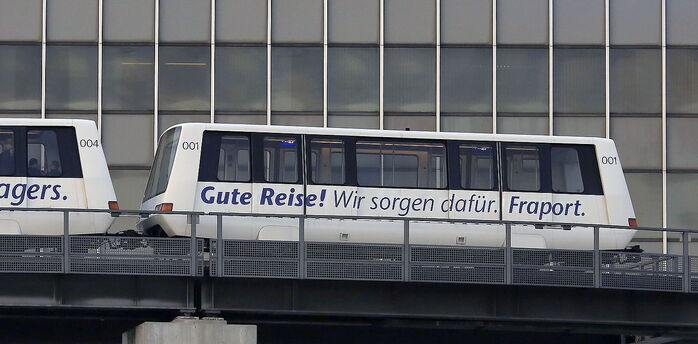 Sky Line people mover train at Frankfurt Airport