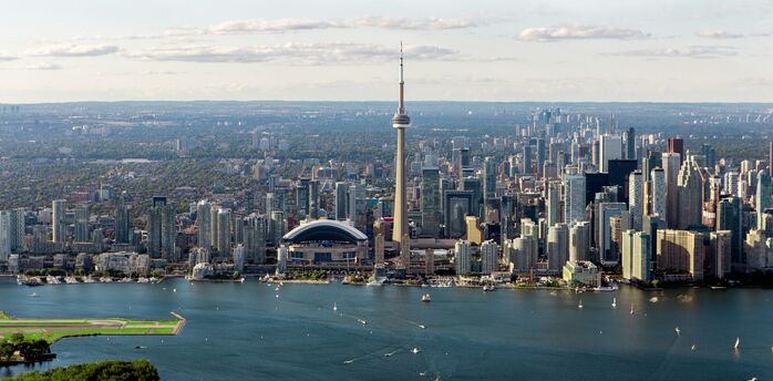 Toronto skyline with CN Tower