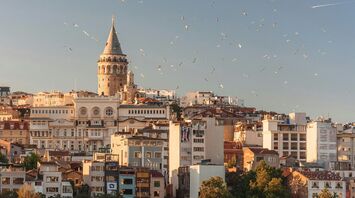 Galata Tower rising above Istanbul rooftops