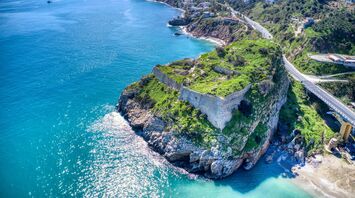 Crete coastline with turquoise sea and cliffs
