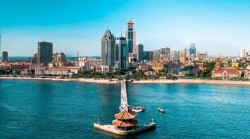 Qingdao waterfront and pier