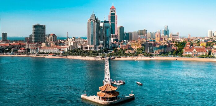 Qingdao waterfront and pier