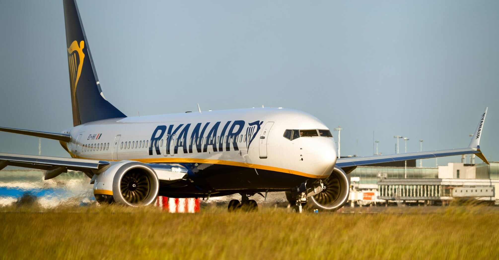 Ryanair aircraft on the runway