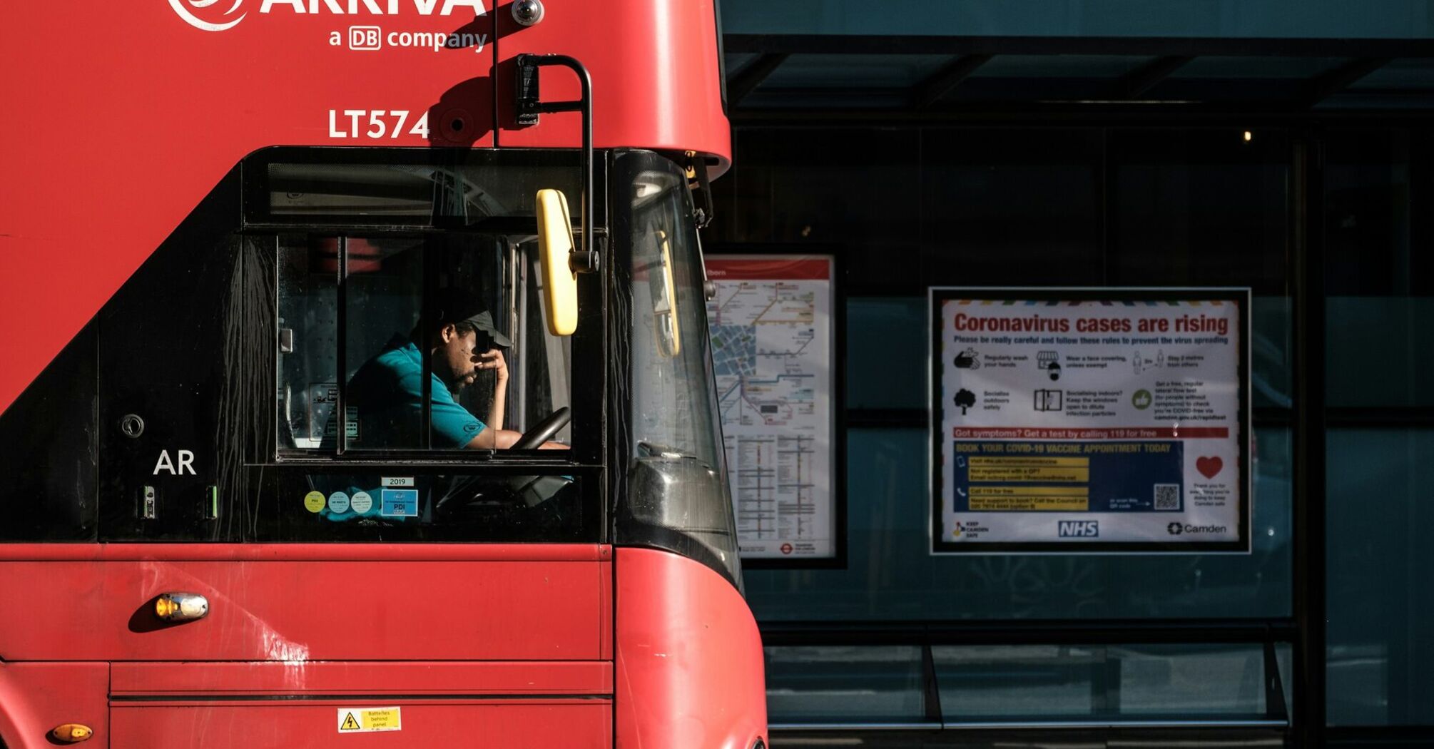 Arriva double-decker bus in North London