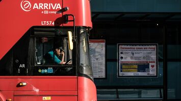 Arriva double-decker bus in North London