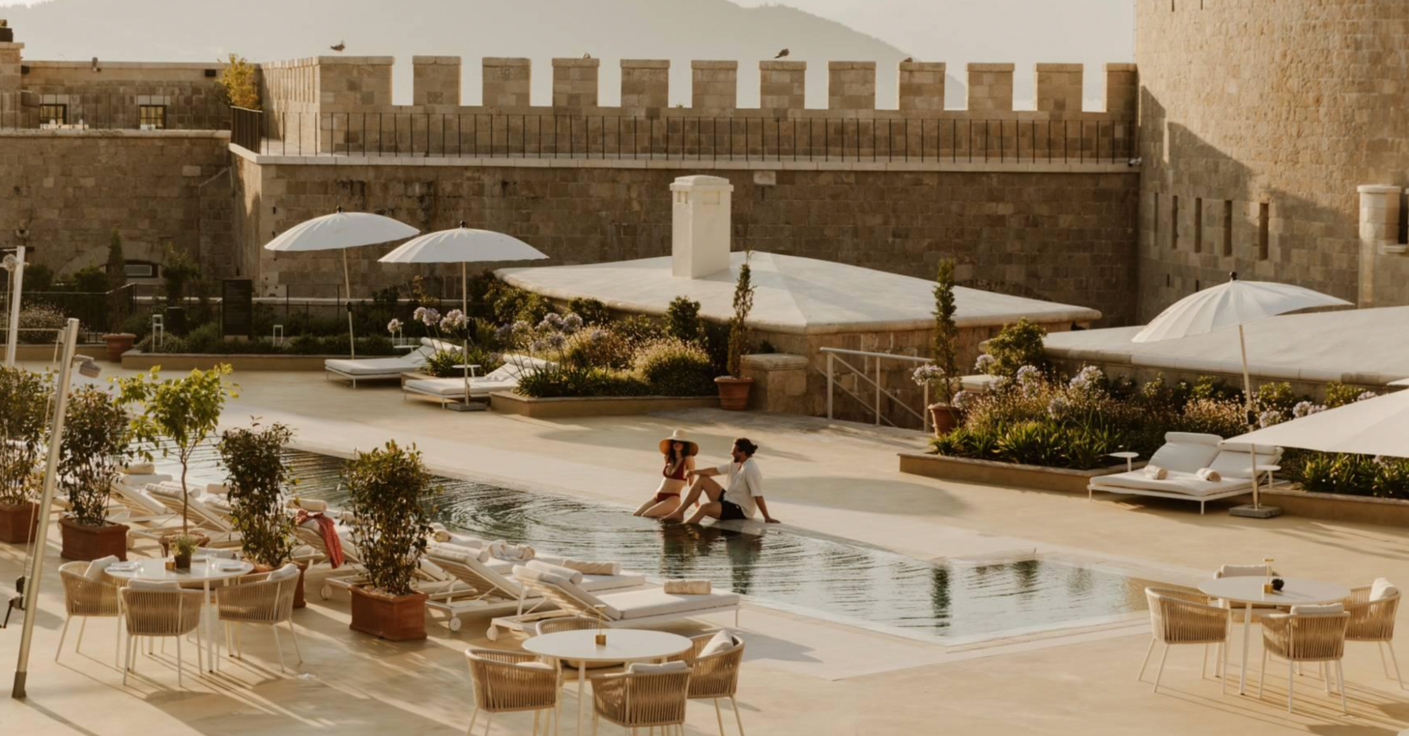 Pool area at Mamula Island by Banyan Tree