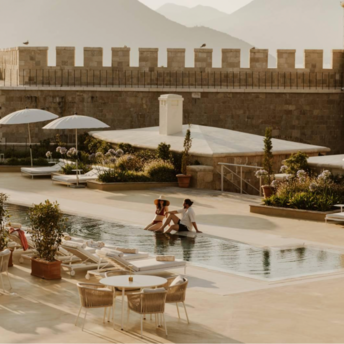 Pool area at Mamula Island by Banyan Tree