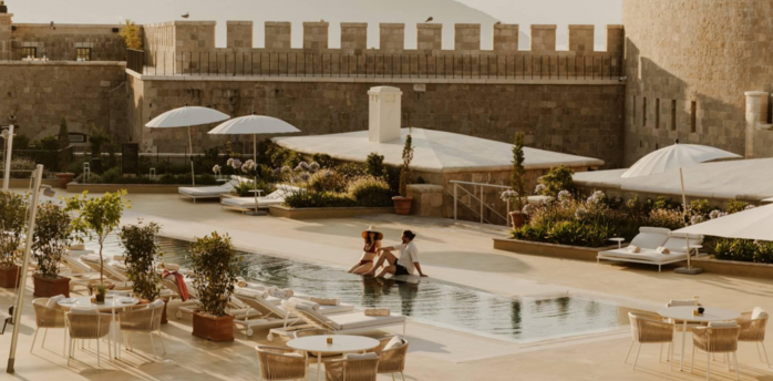Pool area at Mamula Island by Banyan Tree