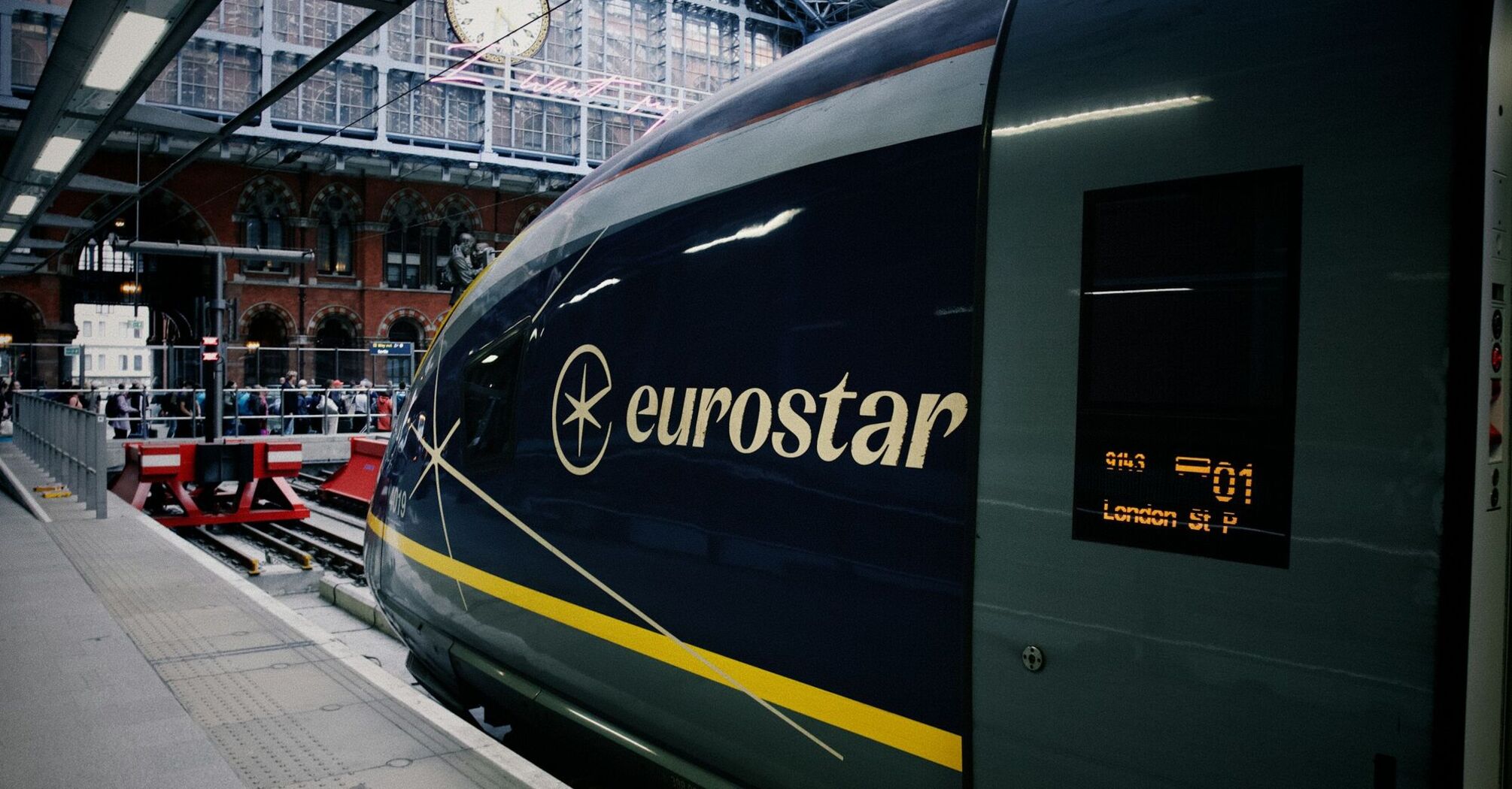 Eurostar train at London St Pancras International