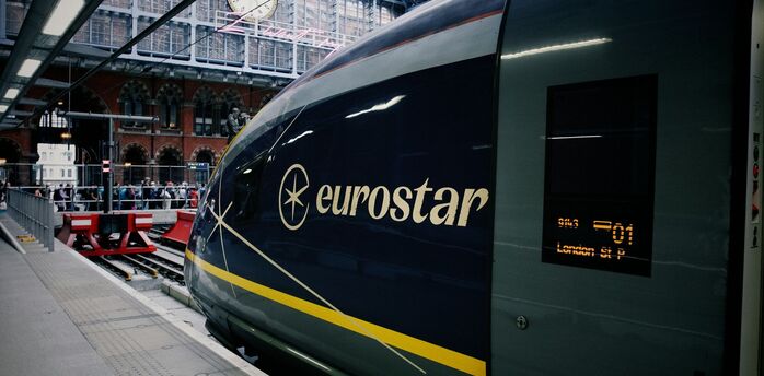 Eurostar train at London St Pancras International