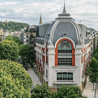 Palacio Bellas Artes hotel building in San Sebastián