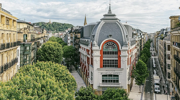 Palacio Bellas Artes hotel building in San Sebastián