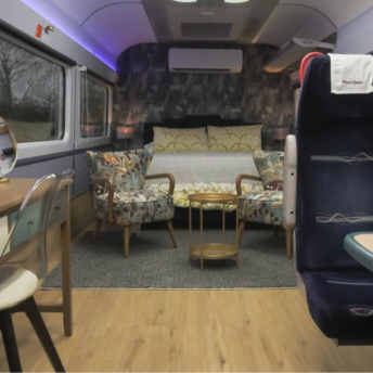 Converted Great Western Railway carriage interior