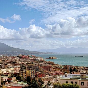 Panoramic view of Naples and the Bay of Naples