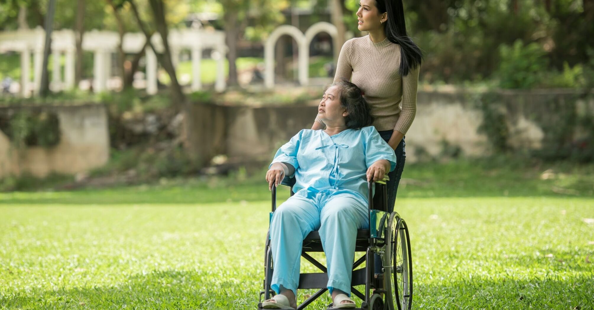 Person using a wheelchair
