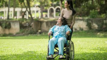 Person using a wheelchair