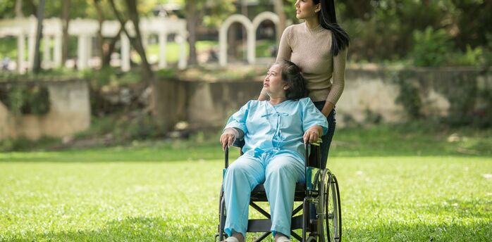 Person using a wheelchair
